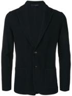 Lardini Navy Cotton Blazer - Blue