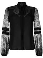 Elie Saab Lace Sleeves Blouse - Black