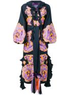 Yuliya Magdych Marigold Embroidered Caftan Dress - Blue
