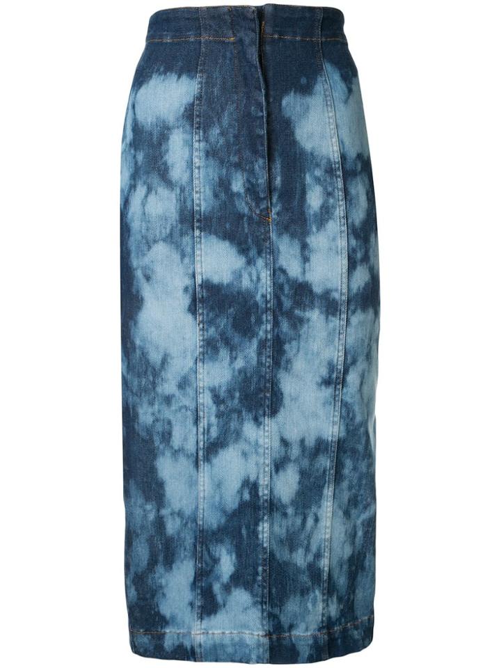 Manning Cartell Tie-dye Denim Skirt - Blue