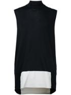 Berthold - Asymmetric Sleeveless T-shirt - Men - Cotton - M, Black, Cotton