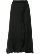 Giambattista Valli Ruffle Trimmed Skirt - Black