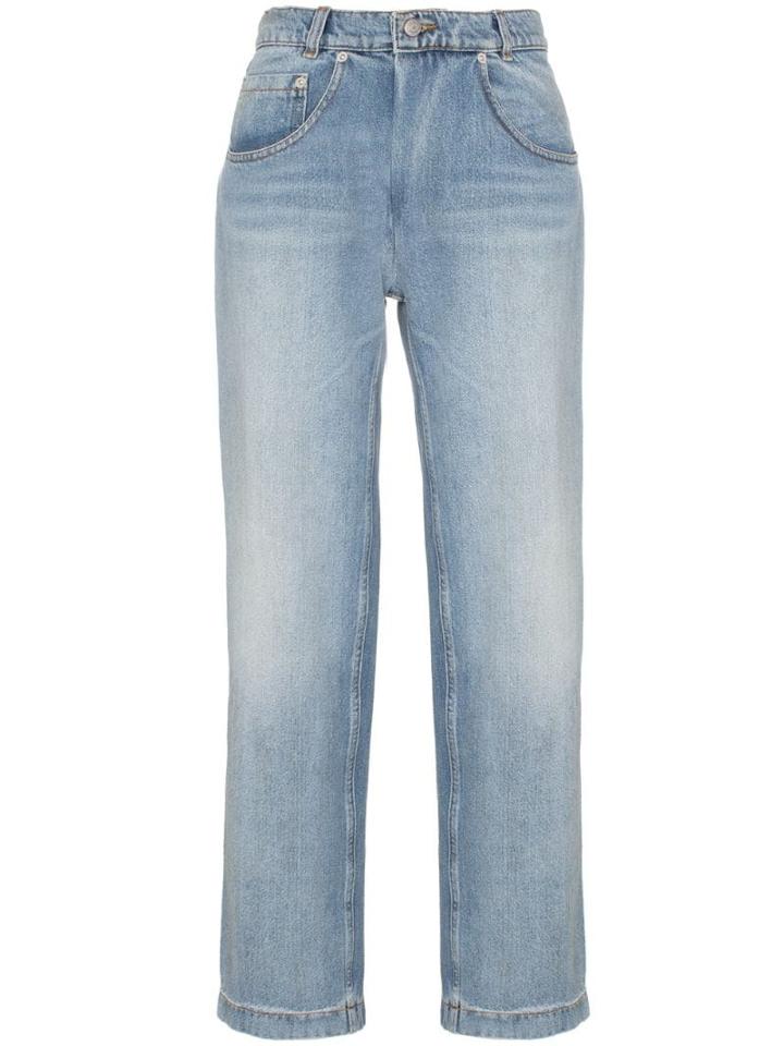 Magda Butrym Stillwater Straight Leg Jeans - Blue