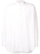Damir Doma Loose Fit Band Collar Shirt - White