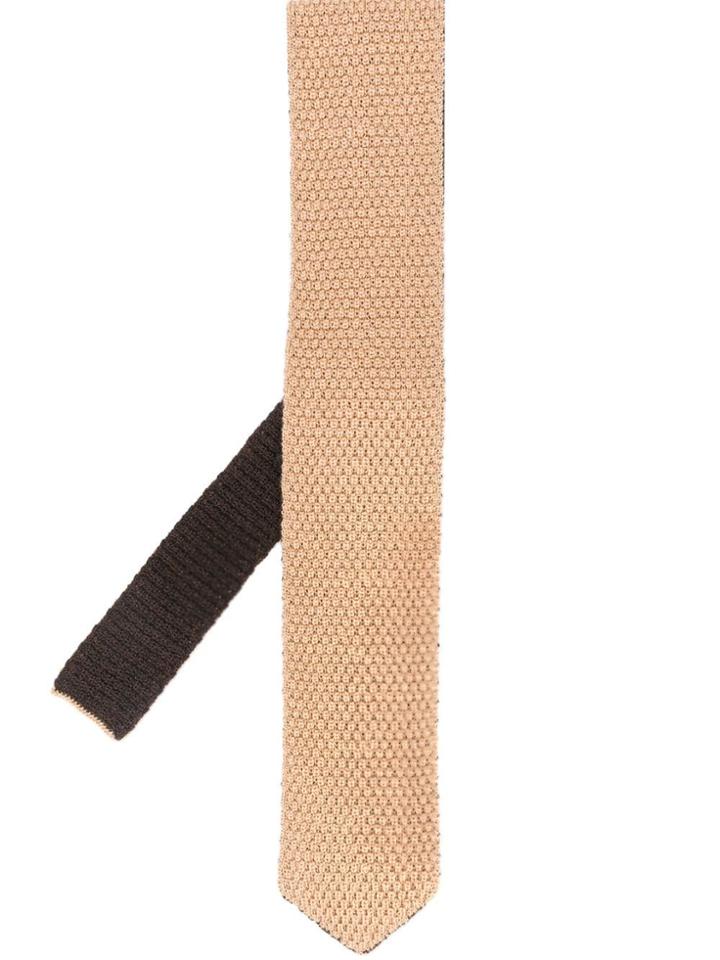 Ermenegildo Zegna Knitted Embroidered Tie - Neutrals