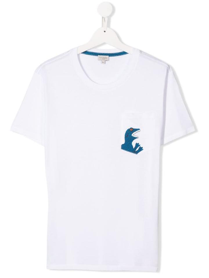 Paul Smith Junior Teen Printed Dino T-shirt - White