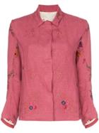 By Walid Haya Embroidered Jacket - Pink