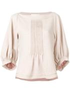 See By Chloé Pleated Top - Neutrals