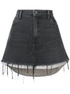 Alexander Wang Hi-rise Denim Mini Skirt - Black