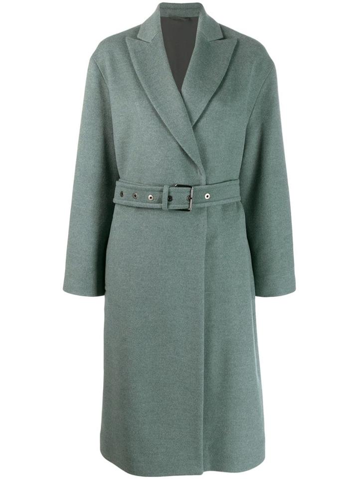 Brunello Cucinelli Belted Cardigan Coat - Green