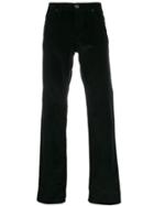 Salvatore Ferragamo Corduroy Straight-leg Trousers - Black