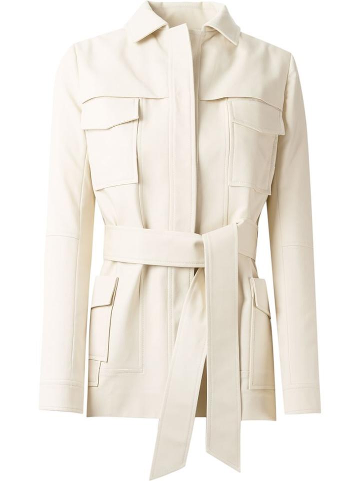 Giuliana Romanno Lace Up Fitted Coat