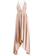 Caravana Low-neck Asymmetric Dress - Pink