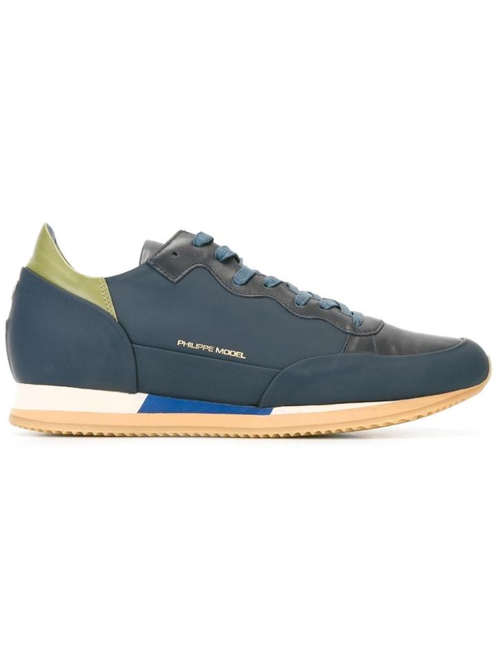 Philippe Model Panelled Sneakers - Blue