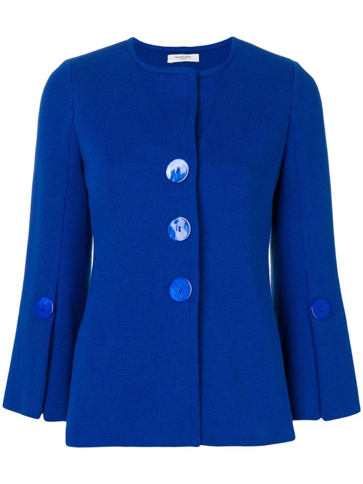 Charlott Fitted Jacket - Blue