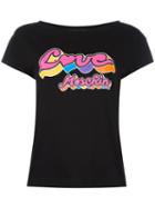 Love Moschino 'love' T-shirt, Women's, Size: 40, Black, Cotton/modal
