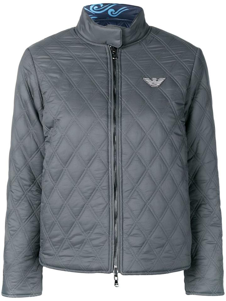 Emporio Armani Reversible Quilted Jacket - Grey