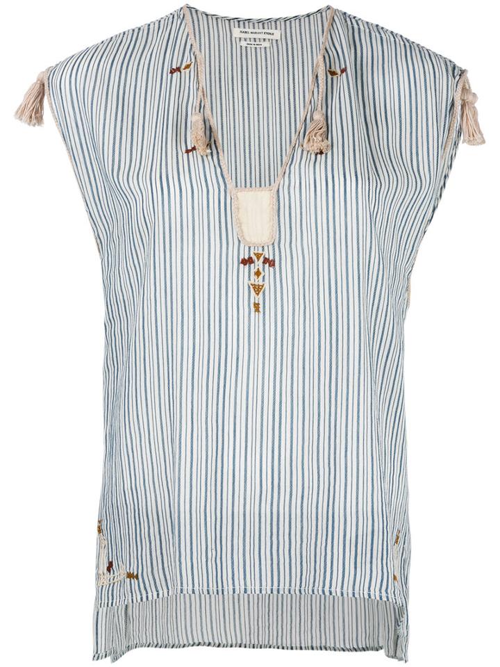 Isabel Marant Étoile Judith Tank Top, Women's, Size: 36, Blue, Cotton