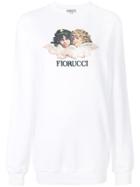 Fiorucci Logo Print Sweater - White