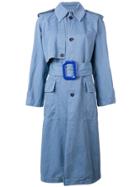 Acne Studios Relaxed Fit Trench Coat - Blue