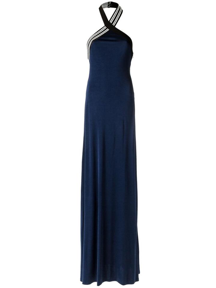 Tufi Duek Halter Neck Gown - Blue