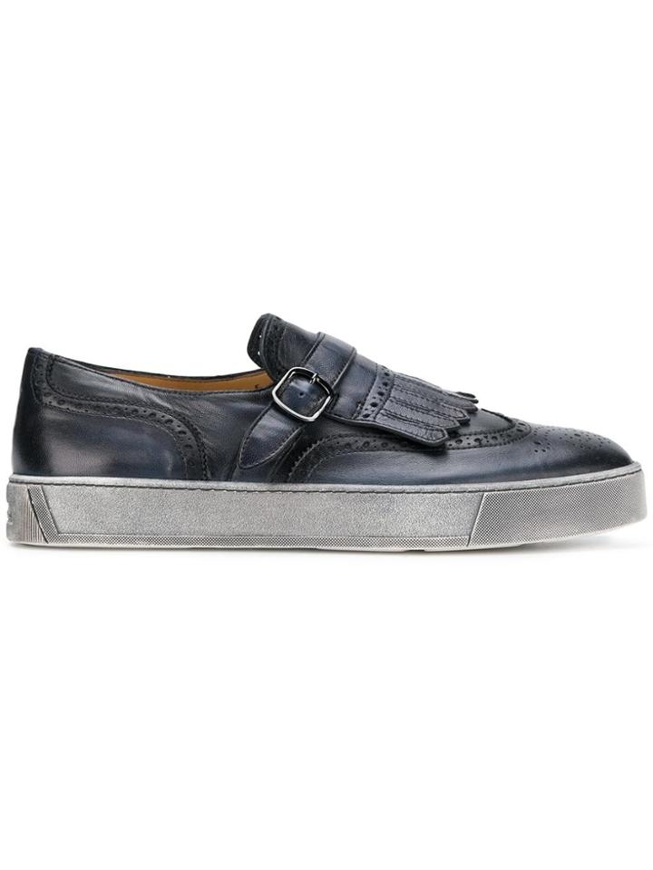 Santoni Fringed Sneakers - Blue