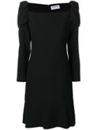 Osman Pleated Sleeve Dress - Black
