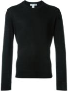 Comme Des Garçons Shirt Woven Crew Neck Jumper, Men's, Size: Small, Black, Acrylic