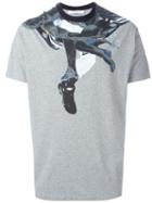 Givenchy Abstract Print T-shirt, Men's, Size: Medium, Grey, Cotton