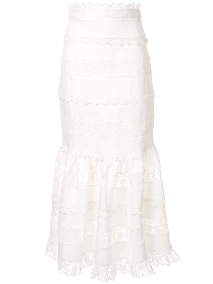 Zimmermann Wayfarer Panelled Skirt - White