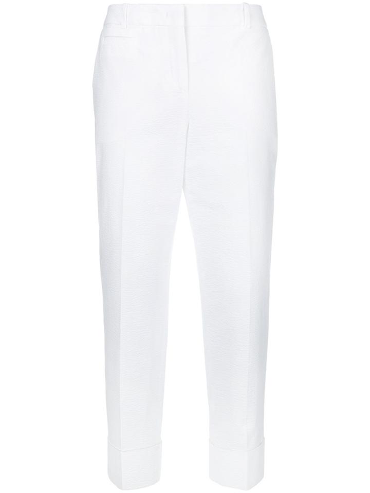 Fabiana Filippi Slim Cropped Trousers - White