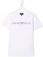 Emporio Armani Kids Logo T-shirt - White