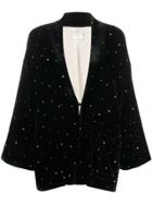 Forte Forte Oversized Rhinestone-embellished Jacket - Black