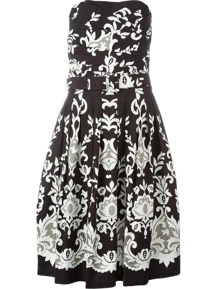 Samantha Sung English Macrame Print Dress