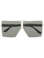 Saint Laurent Eyewear Square Frame Sunglasses - Silver