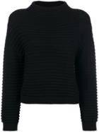 Boutique Moschino Ribbed Knit Jumper - Black