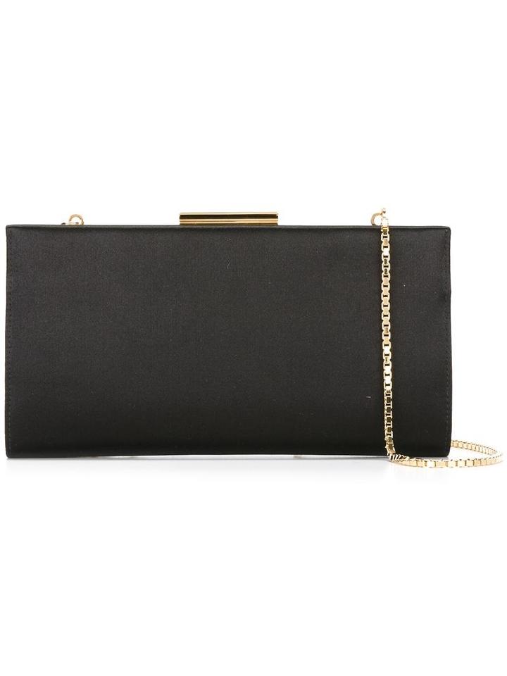 Salvatore Ferragamo Simple Evening Clutch, Women's, Black