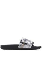 Rick Owens Drkshdw Frayed Edge Slides - Neutrals