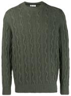 Brunello Cucinelli Patterned Knit Sweater - Green