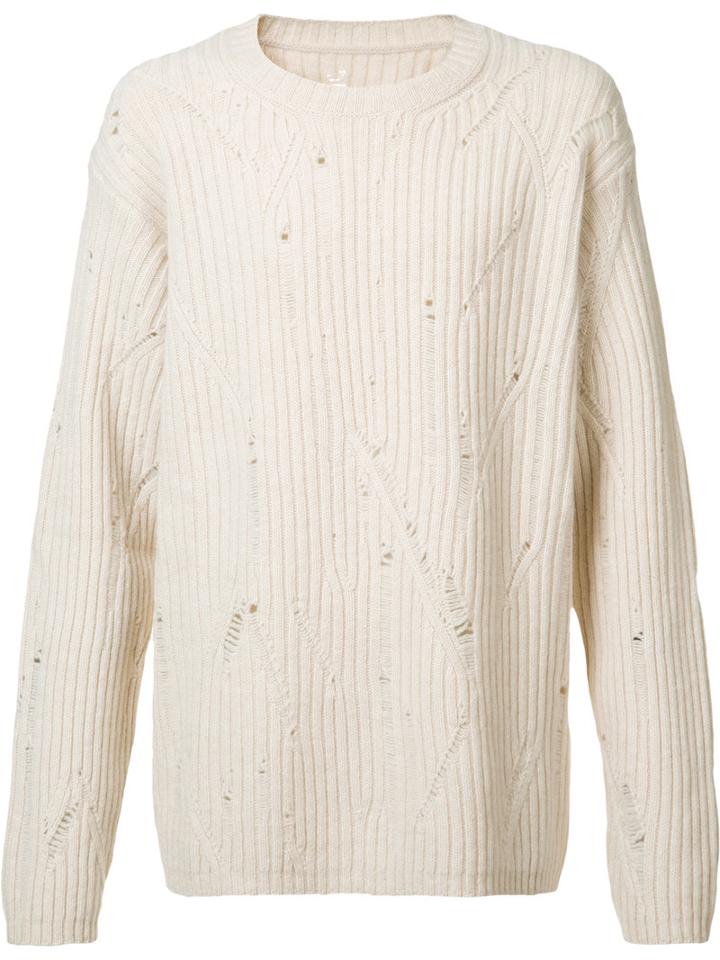 Interrupted Jumper - Men - Wool - M, Nude/neutrals, Wool, Maison Margiela