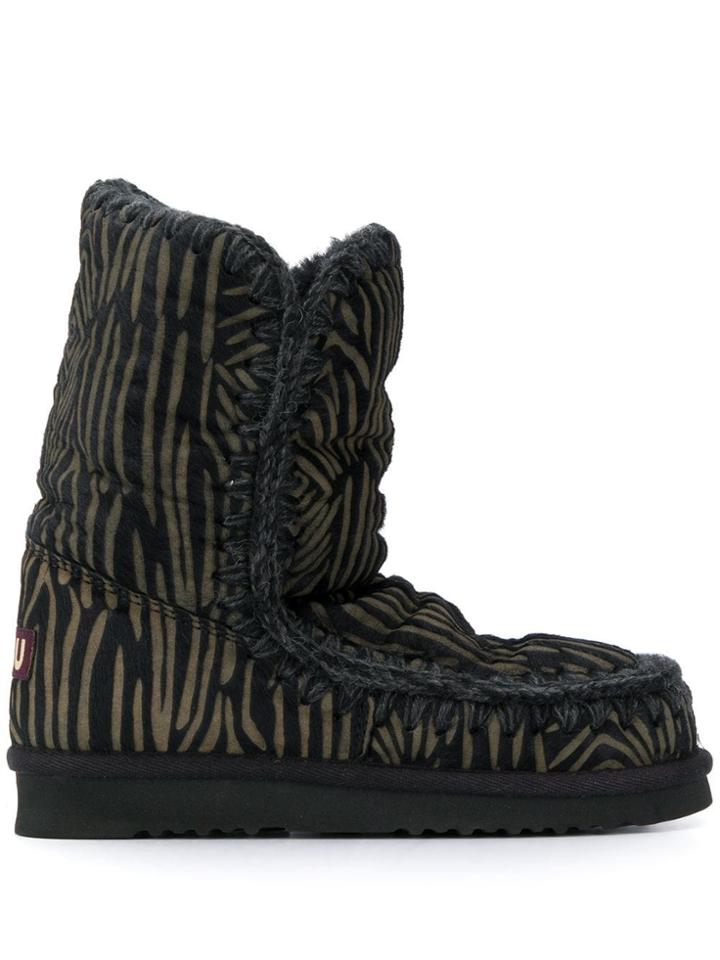 Mou Mou Fw101012d Bla Leather/fur/exotic Skins->leather - Black