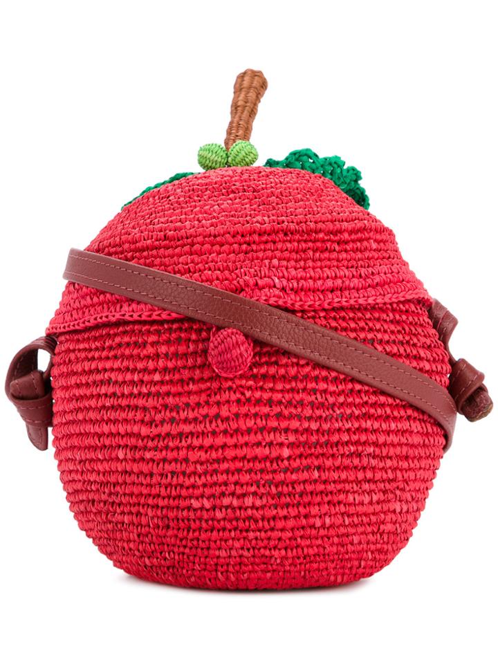 Sensi Studio Apple Woven Bag - Red