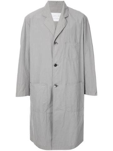 Blueflag + Kiminori Morishita Single-breasted Tailored Coat - Grey