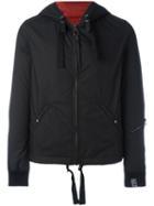 Lanvin Hooded Jacket, Men's, Size: 50, Black, Cotton/polyamide/polyester