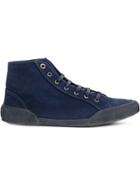 Lanvin Corduroy Canvas Sneakers - Blue