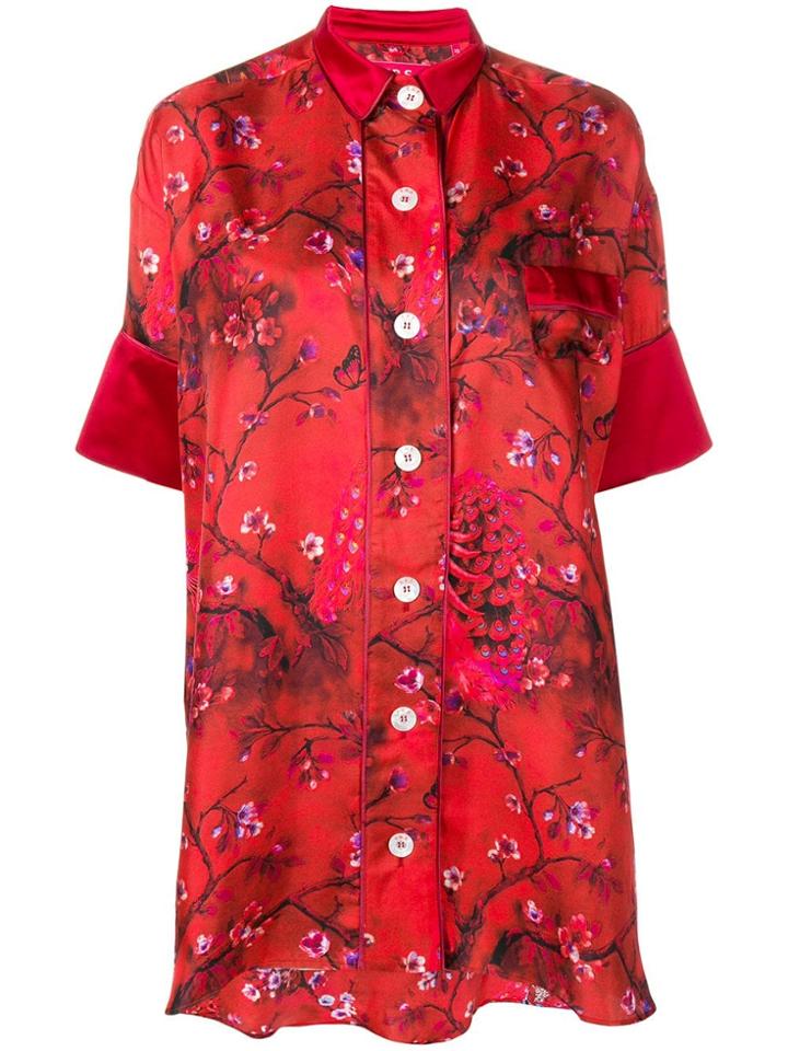 F.r.s For Restless Sleepers Midi Shirt Dress - Red