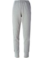 Tomas Maier Side Stripe Track Pants, Women's, Size: Small, Grey, Cotton/polyester
