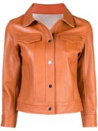 Lth Jkt Fox Panelled Jacket - Brown