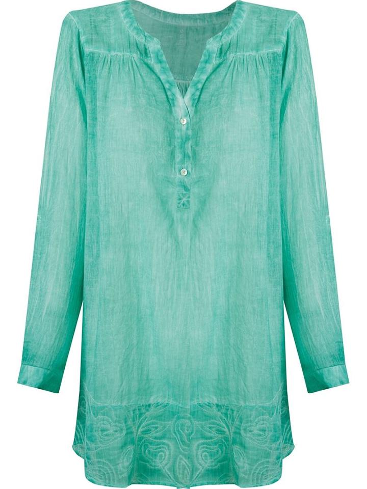 Sub Embroidered Kaftan, Women's, Size: G, Green, Cotton