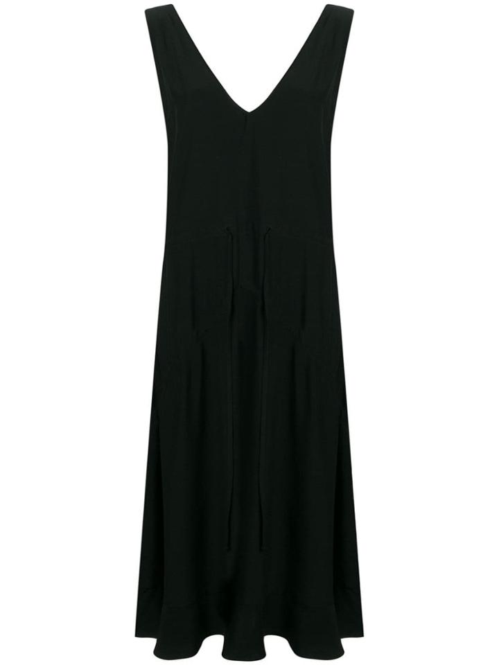 Almaz Drawstring Waist Dress - Black